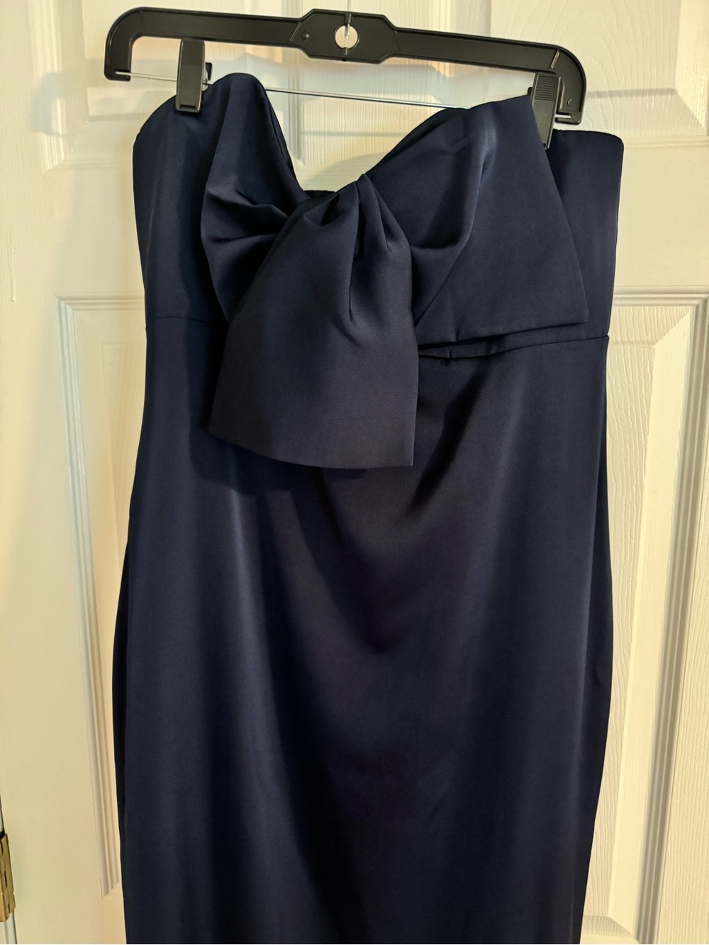 NWT Lilly Pulitzer Carlynn Satin Bow Strapless Side Slit Maxi Dress Sz 10 - Picture 7 of 13